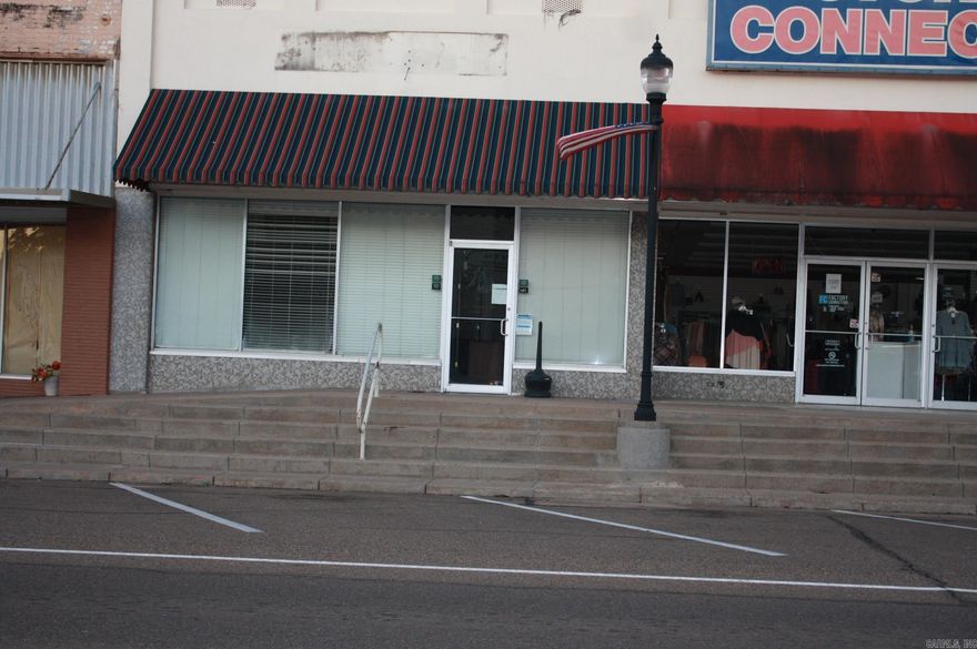 Office space includes reception area, 2 offices, kitchen and baths.  Central AC/Heat. New roof.  24 x 48 storage area.