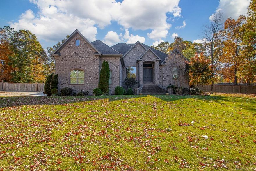 On your Sunday afternoon drive, check out 4188 Serene Drive. Surrounded by mature trees, this beautiful 4 bed/3 ba home sits on 3.2 acres! Located in the amazing Bauxite school district, but even closer to Benton if that’s your school of choice. Open floor plan. Chefs kitchen includes stainless steel appliances, huge double fridge, wrap around breakfast bar & stunning black tile backsplash. Master suite includes a double vanity, large shower, a to die for walk-in closet, a soaker tub with a fireplace and a bonus room attached that would be the perfect spot for a nursery, office, or workout space! The split floor plan includes 3 additional bedrooms as two flank a jack and jill bathroom. There’s a massive bonus room that includes a projector and screen that would be great for movie nights! Get ready to entertain on the large covered back patio with beautiful wood plank ceilings that leads out to the oversized saltwater pool and firepit area. Massive, fenced yard, there’s plenty of room for the kids to play! Extra garage in the back is great to store your lawn equipment & side-by-side!  The name of the street says it all!  This peaceful property is one you do not want to miss!