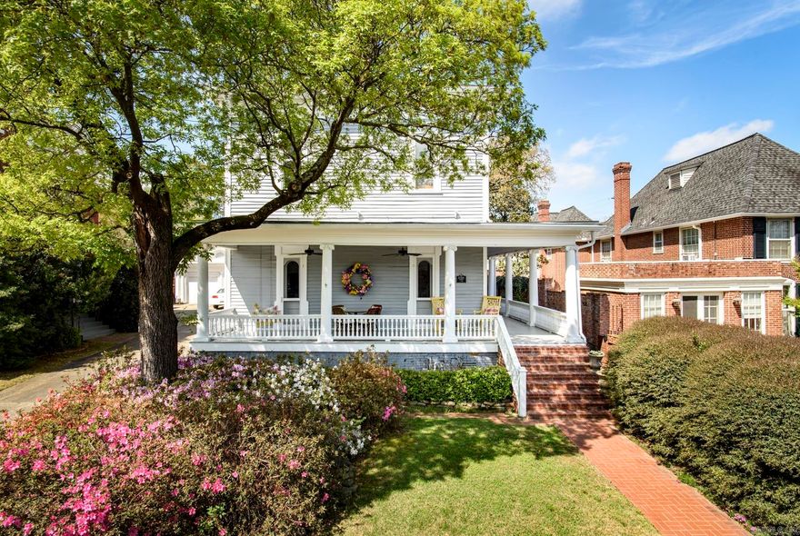 Beautifully restored and completely updated home in the Governor's Mansion District! The Pierce house is a fully restored Victorian-Italianate style home and is on the National Registry of Historic Places. It has all of the historic charm with all of the modern updates throughout. This exceptional residence has been thoughtfully updated while preserving the home's original character. It has been enhanced with high-end finishes and amenities. The stunning kitchen features marble countertops, top-of-the-line appliances, an oversized island, and a well-appointed butler’s pantry-perfect for both everyday living and entertaining. The main level offers a spacious, light-filled great room, an elegant formal dining room, and a charming study or den complete with a wall of built-in bookshelves. Upstairs, the impressive primary suite includes a beautifully updated en suite bath, accompanied by two additional bedrooms and a full hall bathroom. Enjoy the charm of Southern living from the expansive wraparound front porch-ideal for outdoor dining, relaxing in a rocking chair, or unwinding on a porch swing.  European style clipping flower garden w/fruit trees! Too many updates to list!Roof 2025.