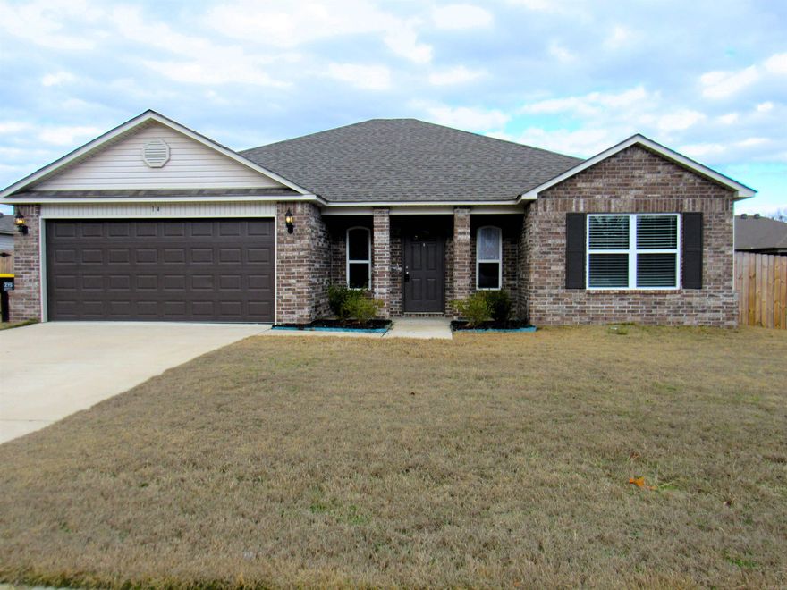 RD eligible! A great 4 bed, 2 bath home in Cabot School District. 2020 Build with a 2-car garage, fully fenced yard and an open floor plan. Pick your own flooring with the seller's offered flooring allowance. Great eat in kitchen with pantry. All at an affordable price!