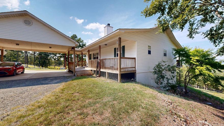 Don't miss this opportunity!! MOUNTAIN TOP HOME! Ranch style home with walk out basement! Spacious living with a cozy fireplace, plus Master suite main level. Lower level: 2 Bedrooms 1 & 1/2 bath, Lower level: 2 Bedrooms 1 & 1/2 bath, laundry room, and game room all with lower level outside access. Attached 2 car carport and storage. Separate Shop approx 20x40 1/2 enclosed and 1/2 covered/open. Acres 13 (MOL) Fenced and cross-fenced with water on demand in some pastures, chicken coop. Breathtaking views, ENJOY the majestic views! and tranquility! If you're looking for country living close to Hot Springs National Park and Lake Catherine State Park, this home is for you! City convenience yet located just outside the Hot Springs city limits! Located in the gated Diamondhead South area. Enjoy all the amenities of Diamondhead community . Golf course, pool, tennis courts, and playground. Call today for a showing or virtural tour!!