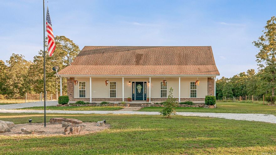 Bring your family home to this beautifully updated 3-bedroom, 2-bath house on 5 fully fenced acres! This lovely home has been refreshed so all you have to do is move in and make memories. The modern kitchen and bathrooms, fresh flooring, and updated finishes create a bright, welcoming space for everyday living. Outside, the wide-open acreage is perfect for kids to play, pets to roam, family gatherings, and even hunting! One acre is wooded and perfect for a deer stand. A wonderful blend of comfort, space, and country charm. All ready for your family to enjoy!