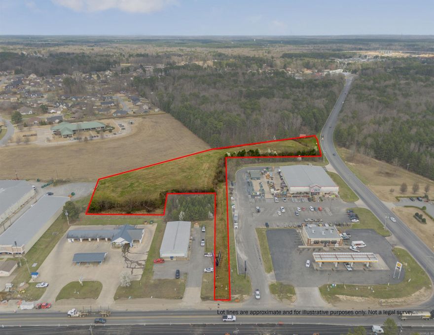 A GEM! This 3.57 acres would be ideal for your business venture. Property is located behind Tractor Supply, with a 25 ft strip between Fastenal and Tractor Supply for access from Highway 270/Sheridan road and also access from Jefferson Parkway. Tons of exposure- high visibility location! Zoned commercial. Billboard on property generates yearly income as well. Call for more info!