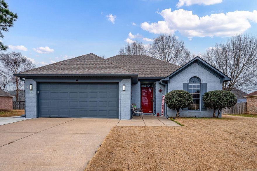 Immaculate fully remodeled home. All new features include: LVP floors, all paint floor to ceiling, hardware, light fixtures, granite counters, tile backsplash, two completely remodeled bathrooms,&  remote control window treatments. Large vaulted ceiling greets you as you walk into the living room w/Gas log fireplace w/ new tile surround & tons of natural light. Spacious  Kitchen has tons of cabinets offering plenty of storage, breakfast bar, & large area for dining table that over looks beautiful backyard. All kitchen appliances are less than 3 y/o including gas stove. Fridge in kitchen (& garage),  washer & dryer will convey. Not only does this house offer a large primary bedroom, but it's accented w/ a GEORGEOUS remodeled bathroom w/ tile walk in shower & huge walk in closet. Other two bedrooms are separate from the primary & also feature a newly remodeled bathroom in between them. Don't miss the storage closets in the foyer too! Backyard is an oasis & perfect place to entertain. Custom built storage shed with electricity also comes w/ its own covered deck! Fully fenced backyard, two car garage, & extra parking pad round out this incredible. Agent See Remarks for  more features!