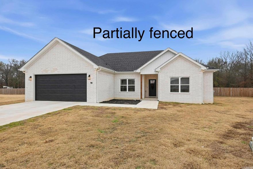 An opportunity of a lifetime came knocking and the sellers had to say YES! This new construction one-level home is features an open living room with a cozy electric fireplace and large windows that boast natural light thoughout. The kitchen offers granite countertops, stainless steel appliances and great storage for the cook in your home. The floor plan is split with the large primary suite featuring a walk in closet, double vanity, and shower/tub combo. The 3 other guest bedrooms and bathrooms are laid out perfectly for any living dynamic; working from home, an in law experience, or teenagers getting their own bathroom! Since ownership sellers have added accent wall in entryway, added grass which is fully grown in an offers a great space to be outside and is already partially fenced in, and they have added blinds throughout the home. Agents READ agent remarks!