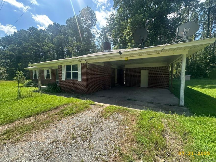 Don't miss out on this cute and clean 3 bedroom 1 bath home featuring living room, nice sized kitchen open to dining area, den, 1 car carport, partially fenced yard, and storage building, located in rural area on approximately 2.1 acre lot. HUD Owned Property, Case #031-585716, agents please READ confidential remarks for showing instructions and offer submission information.