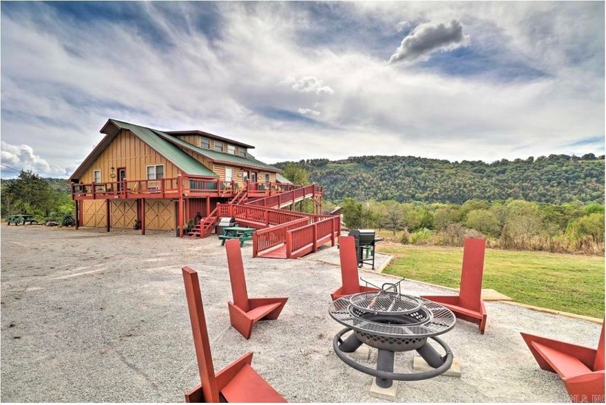 4 Units. Beautifully furnished for functional short term rentals. Immediate Cash Flow! Proven strong rental history.  Fish Tales Lodge is the perfect investment for a turn key investor! Beautiful views. Close to all Mountain view has to offer! The White River, Ozark Folk Center, hiking, and more! Additional space under property could also be rented for storage.