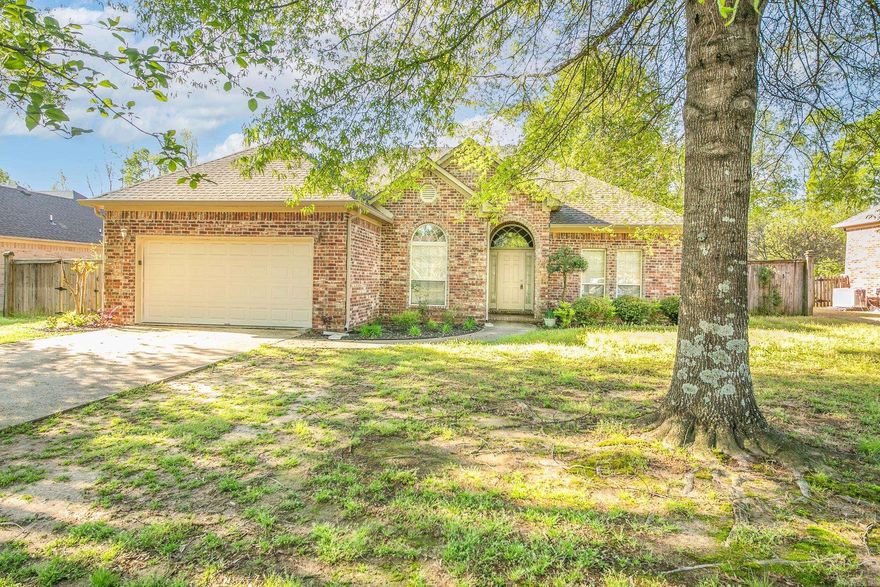 Gorgeous hardwoods & crown molding galore! Huge living w/ tray ceiling, & gas fp. Updated kitchen w/ granite counters, custom cabinets, built in desk, & stainless steel appl. Lg master features en suite w/ his & her closets, jacuzzi w/ sep shower. Split floorplan. Spacious bedrooms. Recently built covered back deck. Huge fenced in yard w/ mature trees. 936 sf In laws quarters/man cave w/ 1 car garage water, electric, and ac. Boat storage/ dog kennels. Pets upon approval and fees. 2 pet max. No smoking/vaping in home/garage. Application, background check, security deposit and renter's insurance required.