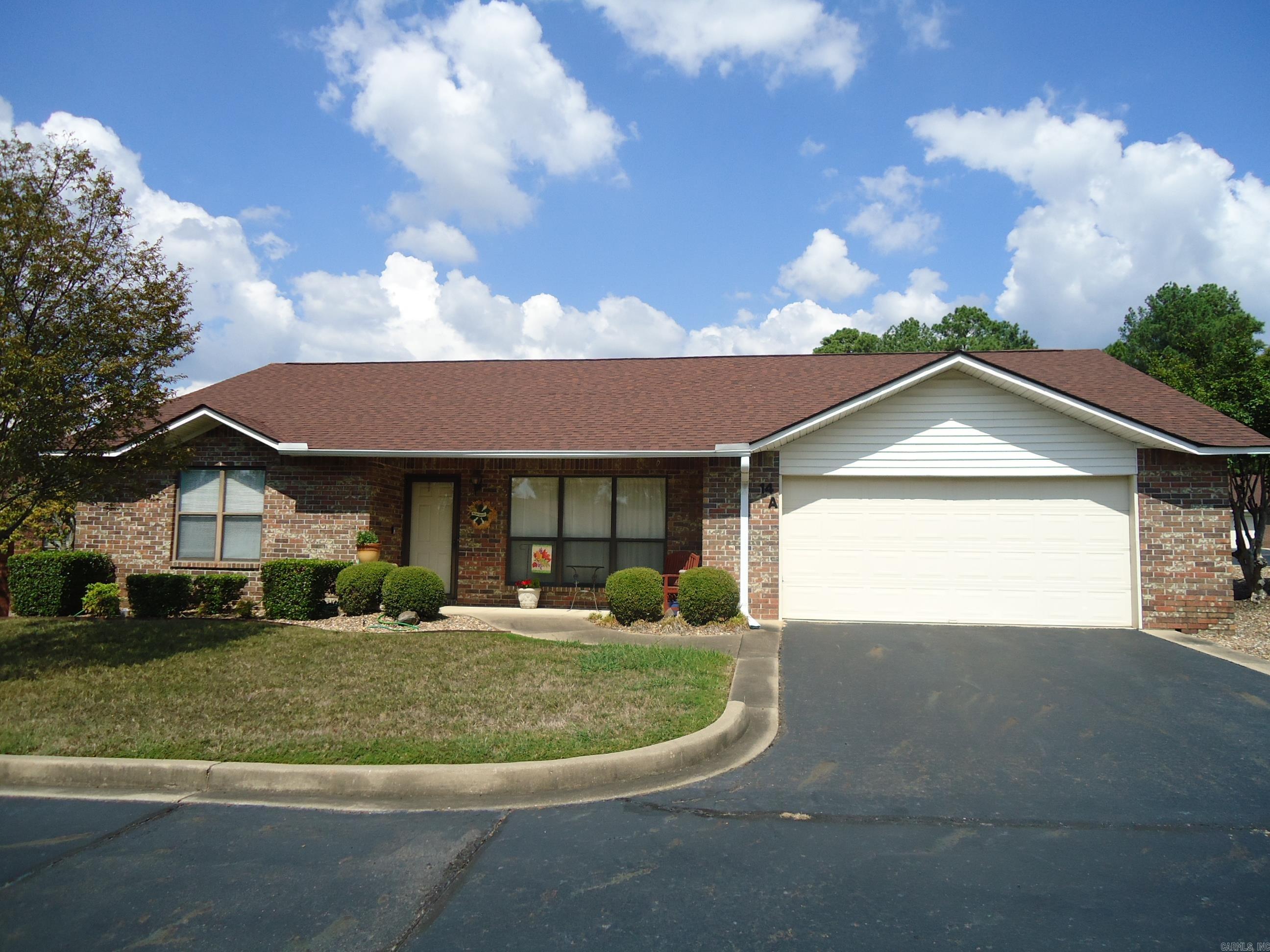 Highly sought-after condominium unit located in the Heights HPR off of Corporate Terrace or Files Road. 55 Plus Senior Community. Nice one level unit with a front porch and covered rear patio. Ample size double garage. Kitchen with room for breakfast table. 2 raised bed garden areas in back yard. New heat and air units being installed shortly. Hot water heater replaced 9/24. Whole complex received new roofs couple years ago. Gated entrance on Corporate Terrace. Direct access off Files Road. Real estate taxes do not include the homestead credit and projected for a new owner. One owner is a licensed Real Estate Broker in Arkansas.