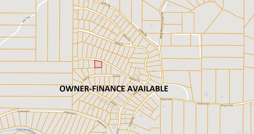 Owner-finance for easy terms. Cash buyers can pay by debit or credit card as well. Nice size lot to develop or hold for future value. Public water and electric are available to run to property and will need septic. Owner/agent. Finance is an extra $50 with no interest or prepayment penalty. 5 months at $189 and closing costs are included. Buyer responsible for any/all taxes and lots sold "as-is".  Parcel ID# 268-00681-000