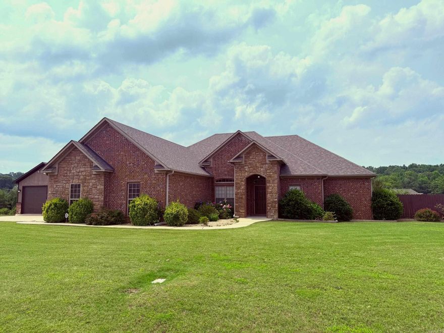This beautiful property has everything you’ve been looking for — including a dream 20x20 shop, perfect for your hobbies, boat, or ATV! Save money every month with brand-new solar panels that eliminate your electric bill.  Inside, you’ll find 4 spacious bedrooms and 2 full baths, plus recent updates throughout: a new roof (2023), new HVAC system (2021), and new carpet (2023). The cozy living room features a custom stone LED electric fireplace, granite countertops throughout, stainless steel appliances, and beautiful stained concrete floors. Step outside to your large, fenced lot — just under an acre! The covered patio is perfect for backyard barbecues, family gatherings, or simply relaxing at the end of the day. This home truly has it all — space, comfort, and style in one great package!