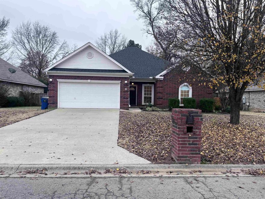 All brick 4 bedroom, 2 bathroom home in Cabot! This house has wood flooring, tray ceilings, built in cabinetry, fireplace, stainless steel appliances and a covered back patio with extended deck perfect for entertaining. Fully fenced backyard and play equipment included! Master bathroom has dual vanities, dual closets, separate linen closet, soaker tub and a step-in shower. Extra perks . . . REFRIGERATOR INCLUDED and solar panels so your ELECTRIC BILL will be EXTREMELY LOW! Houses like this do not come around often, so act quickly!   **Edge Realty is proud to offer deposit-free living to qualified renters through Obligo! We understand that moving costs can add up, so we want to extend financial flexibility to our residents. Learn more about the benefits of deposit-free living with Obligo at www. myobligo. com.