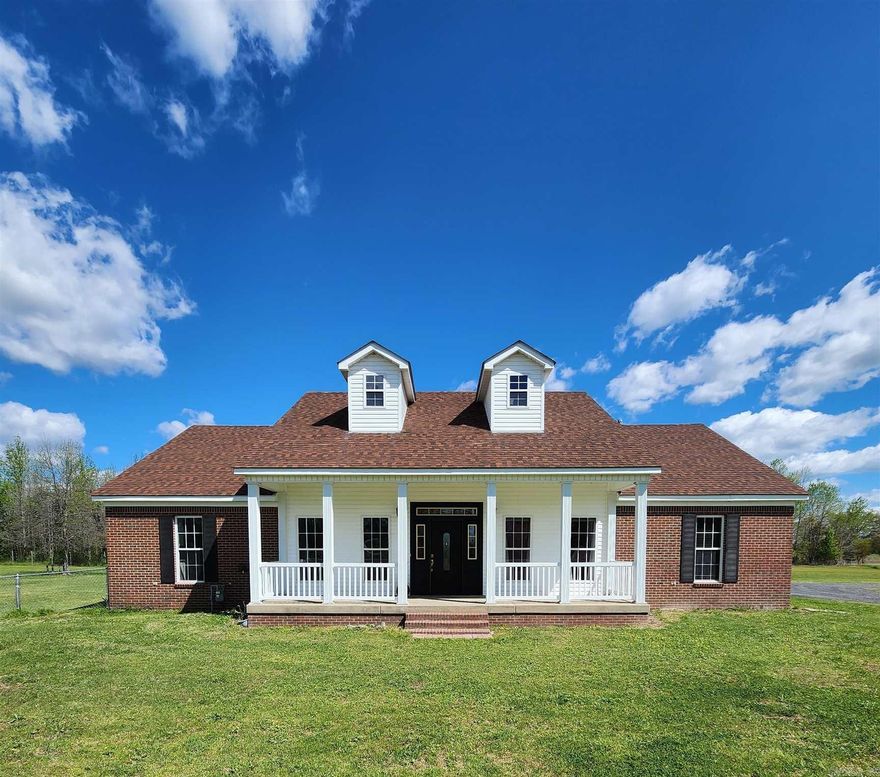 Fully remodeled family home on a beautiful 3.1 acre corner lot and a wooded lot behind it, providing extra privacy. This 4 bed/2.5 bath home is move-in ready with a new roof, water heater, refrigerator, fresh paint, new tile, remodeled bathrooms, and much more. Over 2,000 square feet plus an attached double garage with plumbing. Warm gas log fireplace, a master suite with jetted tub plus a walk in shower and walk in closet. New kitchen with stainless steel appliances, granite countertops and pantry, island and lots of cabinets and countertop space. Outside, enjoy a fully fenced pasture, separately fenced dog kennels, plus a detached workshop and storage shed. A concrete parking area and well draining gravel driveway make entertaining and family gatherings a breeze.  Have the benefits of country living with only a 20 min drive to Cabot, 15 min to Jacksonville, 20 min to Little Rock and just 5 min away from interstate 40.   This home and the land that comes with it has been immaculately maintained. Newly planted flowering trees along driveway and front of the property. It is a must see! Call today to see this one for yourself!