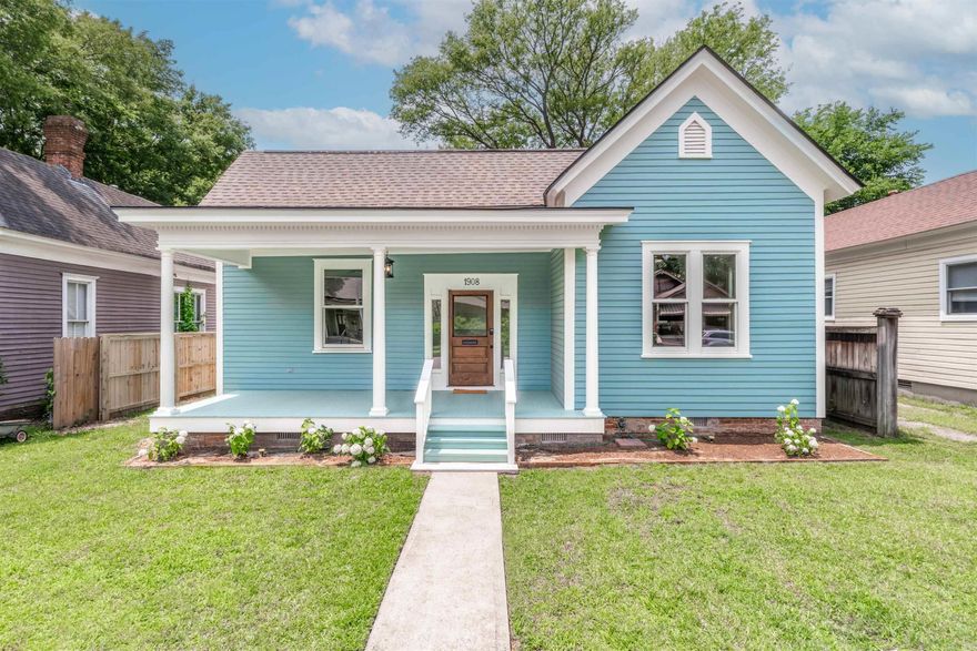 Step into timeless elegance with this beautifully restored single-story Colonial home, originally built in 1920 and recently renovated from the ground up. Every inch of this home has been updated while preserving its classic charm and historical character. From brand new plumbing, electrical, and HVAC systems to a reinforced foundation and new roof, this home offers the peace of mind of modern construction with the beauty of early 20th-century design. Inside, you’ll find tasteful modern finishes—sleek fixtures, high-end appliances, and custom tile work—seamlessly blending with original architectural details. The inviting layout offers an abundance of natural light, a spacious living area, and a chef’s kitchen perfect for entertaining. Step outside to a fully wooden fenced, oversized backyard—ideal for relaxing, hosting gatherings, or enjoying outdoor moments. The newly installed fence provides privacy, while the additional off-street parking pads at the rear of the home offer convenient and secure parking for multiple vehicles. This home is truly move-in ready—classic, modern, and crafted to last for the next century. Agents see remarks*