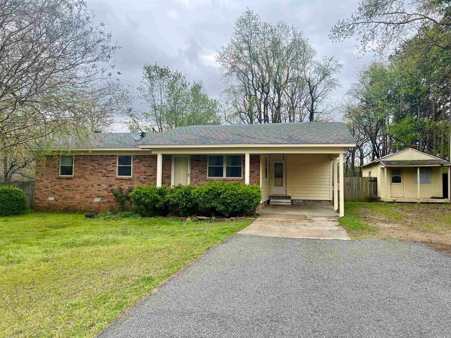 Located conveniently between Bald Knob and Southside, this charming and affordable home offers a peaceful retreat just 30 minutes away from both Searcy and Batesville. Nestled on over an acre of land, the property boasts a sizable backyard, ideal for families with children, pets, or those who love to host gatherings. Additionally, a shop on the premises, complete with front and back doors, provides ample space for storage or a cozy workshop area. Inside, the home features a versatile bedroom adjacent to the kitchen that can easily serve as a den or additional sleeping space. The well-maintained bathrooms showcase elegant tile work in the tub and shower, adding a touch of luxury to daily routines. The master bedroom offers generous space and includes two spacious closets, providing ample storage options. Whether you're a first-time homebuyer seeking a cozy abode or an investor looking for a promising property, this home presents a wonderful opportunity to create lasting memories in a tranquil setting. This home is being sold as-is.