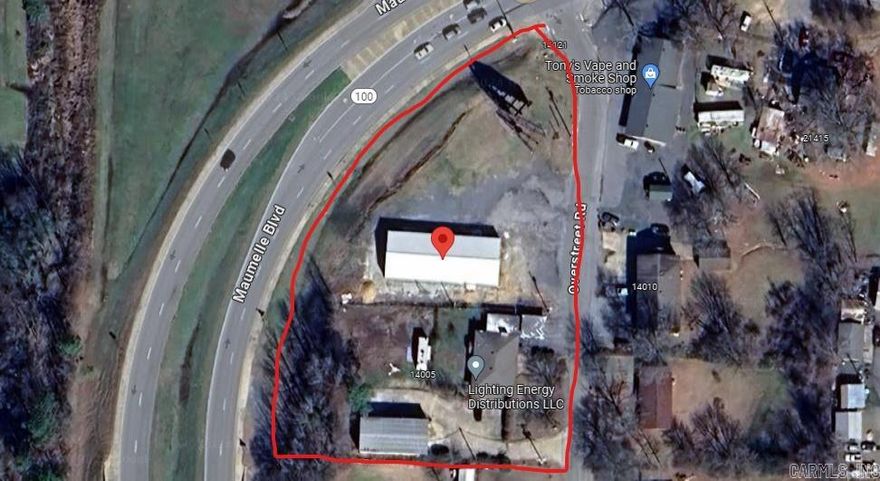 Great commercial investment opportunity.  1.2 total acres over 2 parcels.  Includes 4000 sf building built in 2023, 1700 sf home and 1500 sf warehouse.  Located at heavy traffic intersection of Hwy 100 (Maumelle Blvd) & Hwy 365 (Old Conway Highway), just .5 mile from Interstate 40.  Approximately 24,000 cars per day. Many retail and hotel establishments nearby. Just outside city limits of Maumelle, one of Arkansas' richest, safest and fastest growing cities, with 20,000 population.  See agent remarks.