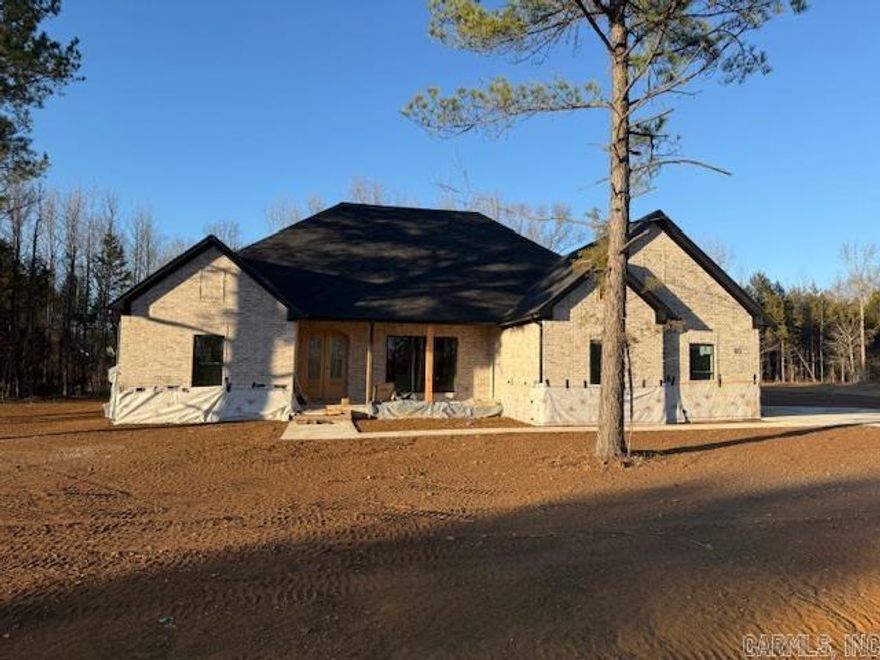 This home is located in a brand new subdivision in Greenbrier. It has a very large backyard with trees to buffer the view of the neighboring homes. The large back porch is great for entertaining. Inside the home you will find high ceilings and large windows. The sliding glass doors are great for letting in light and enjoying the view of your private backyard. Abundant cabinetry with a hidden pantry with shelving for all the items that you don't want to be seen on your countertops. Granite and quartz countertops throughout the home. Enjoy the view from the living room into the backyard while sitting in front of the cozy fireplace. Coming in from the garage is a half bath with lockers for coats, shoes and bags. You can circle through the laundry room into the primary closet through the bathroom and into the bedroom. You will enjoy the soaking tub and separate shower. You will appreciate the storage in this home! The 3rd car garage is extra deep for a trailer, boat or extra storage.