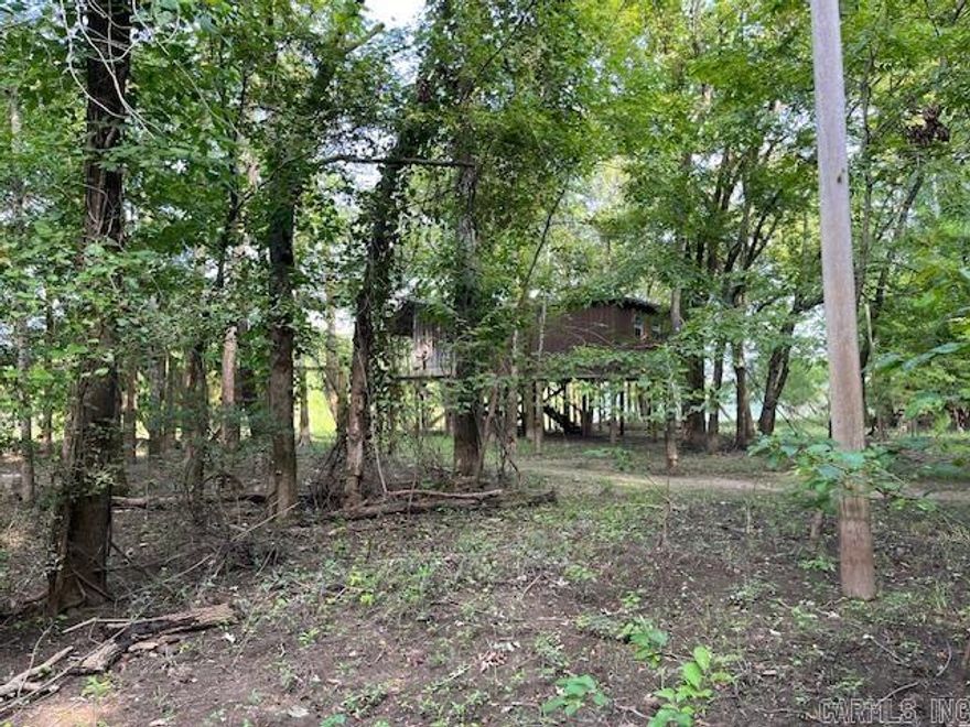 Sportsman Special. Elevated cabin on the White River with thousands of ARG&F acreage in the area and on the river.  4 x 4 access only to secluded cabin with boat ramp on property.