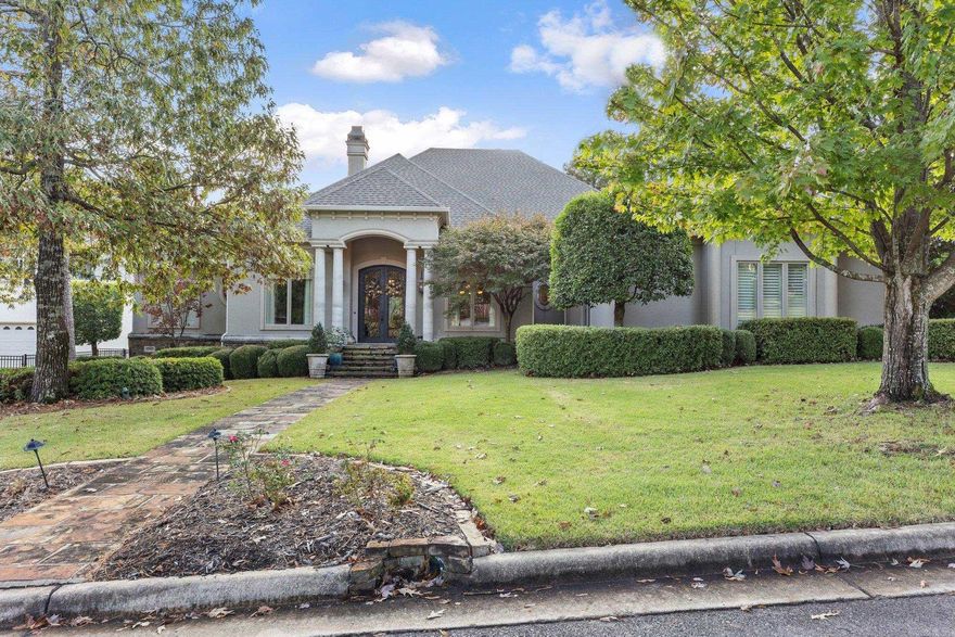 Welcome to this exquisite custom built home located on the Bear Den golf course of the Chenal Country Club. It is designed for luxurious living, entertaining and relaxing in your own private oasis. The home features the perfect spaces for hosting indoor and outdoor parties and family gatherings - from the formal spaces to the amazing chef’s kitchen to the spacious outdoor living area that overlooks the beautiful infinity pool, hot tub and golf course in private setting. All bedrooms are large and feature ensuite bathrooms - 3 on main level and one bedroom and bath upstairs, plus additional half bath. The elegant entry opens to a floor plan that flows easily from the dining room, office, great room, kitchen and walk-in wine cellar to cozy hearth room. It boasts 4 fireplaces w/gas logs, amazing covered porch and bonus space off primary suite currently used for exercise room. A three car garage provides ample space for cars and storage. This home is one of a kind offering an amazing location, style and comfort.  Come See!  AGENTS:  SEE CONFIDENTIAL REMARKS