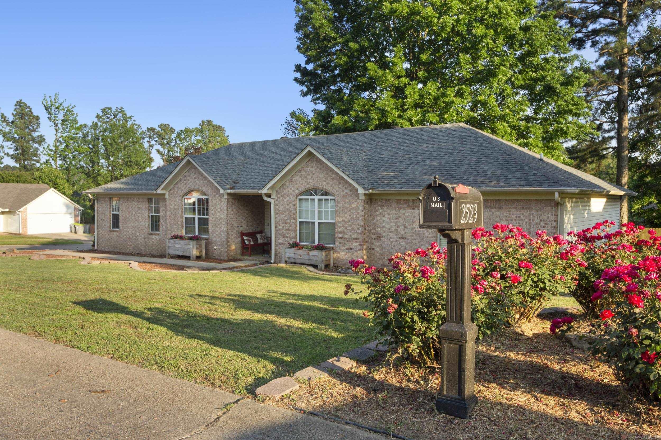 Welcome to this beautifully updated home with a range of desirable features. Modern kitchen with new cabinets and butcher block countertops. Home features a newer roof (installed in 2021) and HVAC system. The remodeled bathroom offers a touch of luxury. Additional highlights include built-ins with a bay window bench in the office, his/hers closets in the master and two pantries in the kitchen. The deck is great for entertaining with plenty of shade and easy access for kids to enjoy the playhouse that conveys. (swing set is negotiable) This home is situated on a corner lot on a quiet street. Agents please see confidential remarks.
