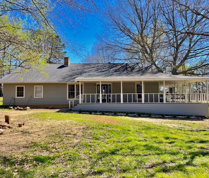 Large Country Home not far from the city! Beautiful front porch with a porch swing to sit and enjoy the breeze, plus have a great view of your property. Large back yard with a Playhouse, pole barn and lots of room to expand.  This house has lots of room for family.  A large bonus room upstairs could be used for a bedroom, play room, or home office. Great location! Very short drive to the city, DeGray Lake, Caddo River. Excellent schools and two Universities - Henderson State and Ouachita Baptist.