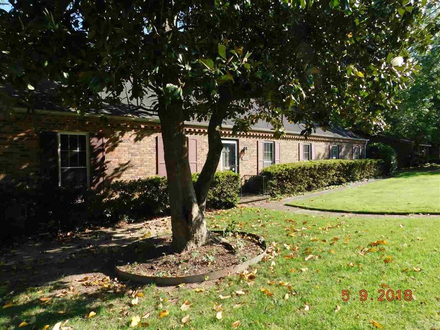 This beautiful home located next to the Walnut Valley Park will be available JUNE 1st! This home has 3 bedrooms and 2 full baths plus an office. Furnished kitchen with plenty of work & storage area, laundry room, formal living/dining rooms, large den with fireplace, hardwood floors & carpeted bedrooms, HVAC, ceiling fans, & security system. Nicely landscaped lot, large trees, privacy fenced backyard, covered patio creates a tranquil setting. 2 car garage & storage. Marshall Peters & Assoc. 501-414-8340