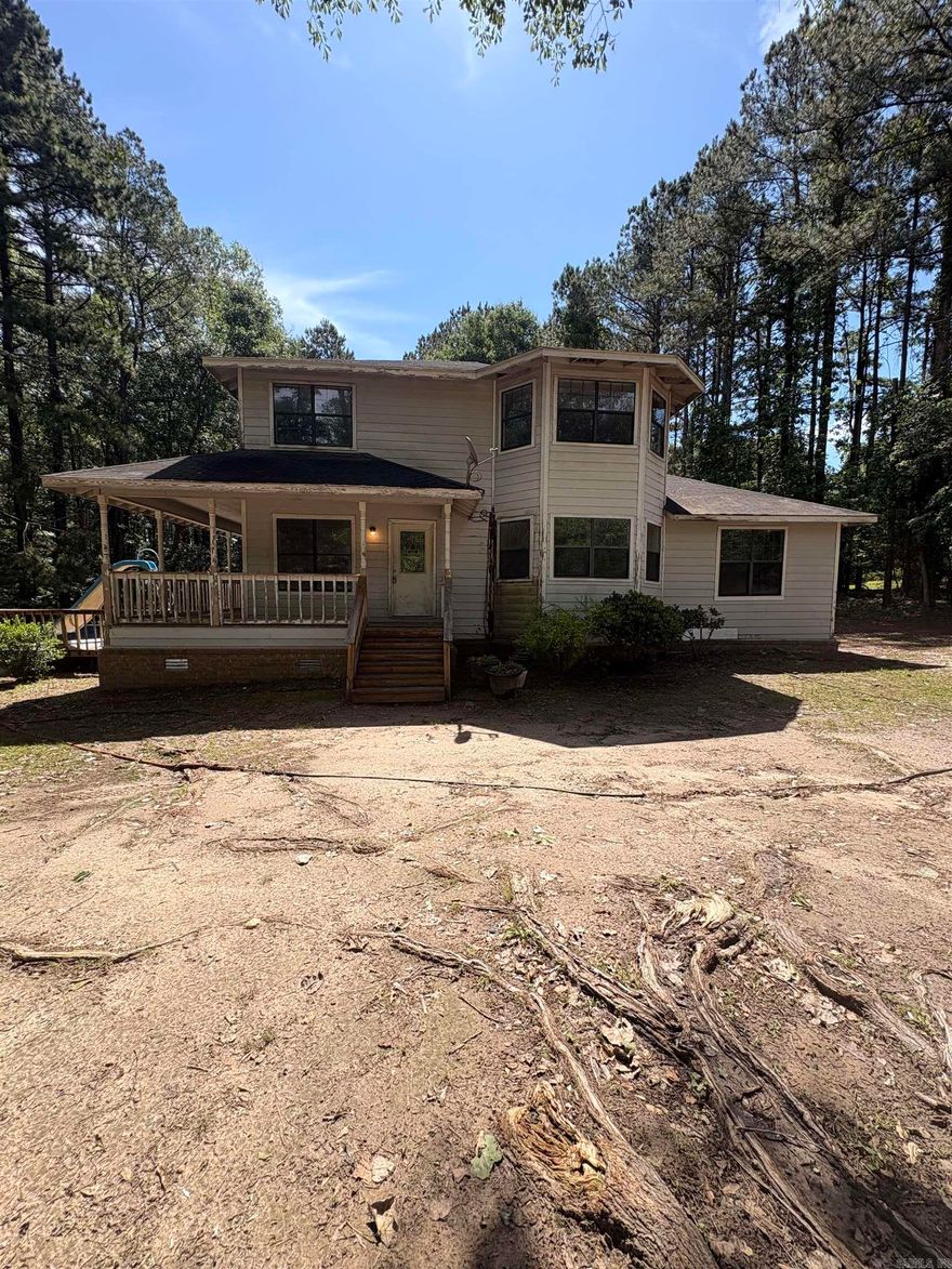 So much potential in this stately home situated on 3.49 scenic acres! Surrounded by beautiful mature trees, this property offers the perfect opportunity to create your dream retreat. Enjoy summer days in the above-ground pool featuring a new liner and new pump. A large storage shed provides added convenience and extra space for tools, hobbies, or equipment. With its peaceful setting and endless possibilities, this home is ready for someone to bring their vision and make it truly shine. Dec 2025 Appraisal values the property at $202,500 in its current condition. See Documents