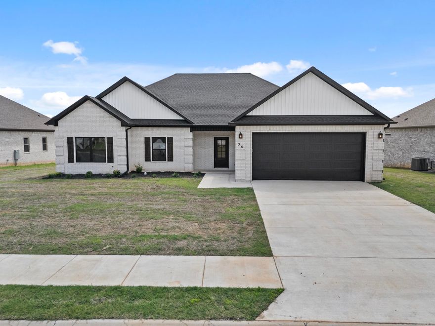 Welcome to your dream home! This brand-new construction has contemporary elegance & thoughtful design, offering the perfect blend of comfort and style. As you step inside, you're greeted by an expansive open floor plan that effortlessly combines the living and kitchen areas, creating a seamless flow for everyday living and entertaining. The heart of the home, the kitchen, features a sleek breakfast bar, corner pantry, custom cabinets, stainless steel appliances, & granite countertops. The living room is the epitome of relaxation, centered around a corner electric fireplace. This home offers four spacious bedrooms, providing ample space for the whole family or guests. The primary bedroom is a true retreat, boasting a luxurious ensuite bathroom complete with a corner soaker tub, perfect for unwinding after a long day, and a separate walk-in shower.  And you will love the convenience of the laundry room being adjacent to the primary bathroom!