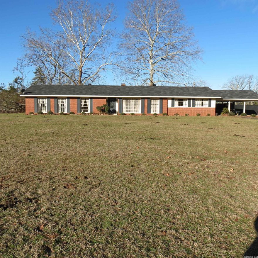 Great home in Cleveland County School District, that sits back off the road.  This brick home sits on 5 acres that is inside the city limits of Rison.  4 bedrooms, 3 bathrooms, 2 living areas, and dining room.  Back patio that is perfect to sit and watch the wildlife.  Woodburning fireplace.  All electric.  Call today to see this home.