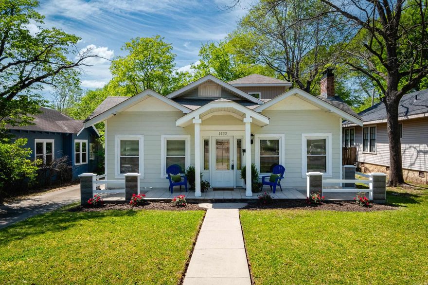 Darling Heights Cottage built in 1925 with wonderful walkability to shops and restaurants! Three bedrooms and three full baths with two living areas and fabulous open floor plan. Beautifully remodeled and great for entertaining. **NEW ROOF JULY 2025** This home lives like a one level with two bedrooms, each with ensuite bath upstairs. Three living areas and large dining room provides abundance of flexible space. Kitchen has breakfast bar and nice pantry. Primary bedroom on main level has two walk in closets. Gated driveway and covered parking in back. Come see!