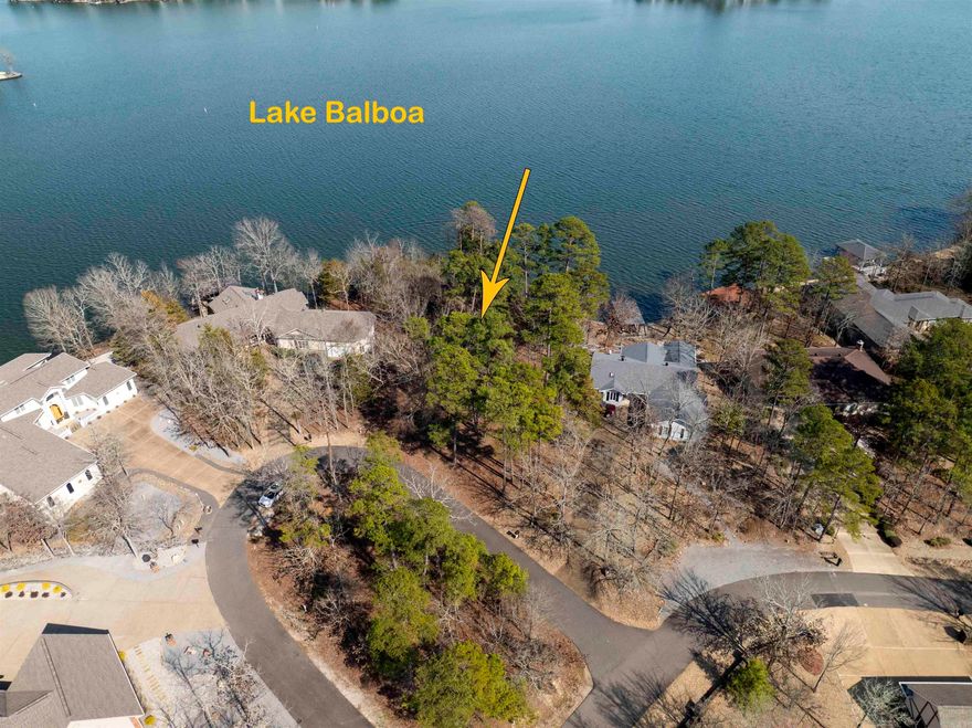 HUGE Lake Balboa lake lot! Already has a seawall which was built in 2019. Come and see what this lot can offer for your next lake home in Hot Springs Village. Agents see remarks.
