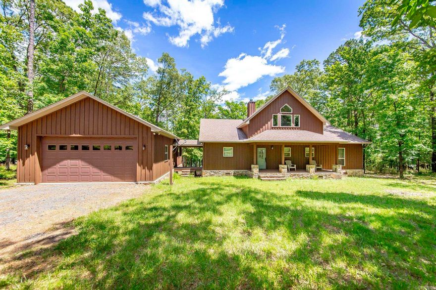 If quiet, peaceful and lake access is what you are looking for, (STOP) here it is with boat slip included. Slip is in a community dock just down the way, easy access with side by side, golf cart or vehicle. Speaking of golf carts, might as well play a round at the beautiful golf course. So what is left to say, guess we should mention the house, its awesome. 3 bedrooms and 3 full bathrooms with open loft for those extra guest. Open floor plan with a beautifully spacious kitchen. Walk the breeze-way from the house to the garage that has plenty of room for those extra lake toys. Easy walk to the water from the back deck on Corp premitted path. Dont believe me, schedule a showing you wont regret it. More pictures coming soon!