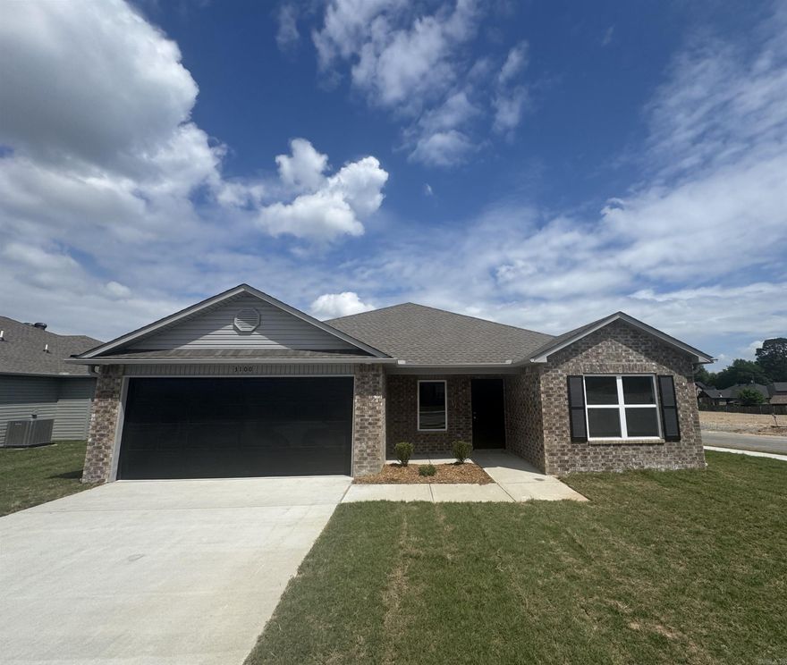 The Kinsley II plan is a wonderful choice for anyone looking for a blend of charm and functionality. The covered front porch adds a warm, inviting touch, perfect for relaxing or greeting guests. Inside, the open floor plan enhances the spacious feel of the home, while the 4 bedrooms and 2 bathrooms ensure plenty of room for family and guests.  The living area is designed for comfort and flexibility, and the dining area/kitchen combo is ideal for entertaining. With energy-efficient appliances, the ample counter space and pantry are great for anyone who loves to cook and experiment in the kitchen.  **SEE SHOWING REMARKS & AGENT REMARKS FOR IMPORTANT INFORMATION**