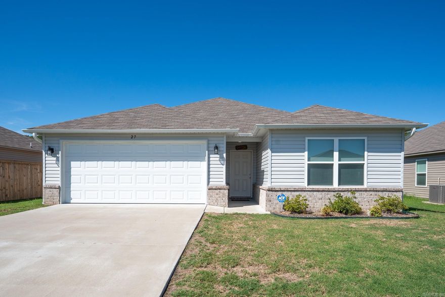Charming 3 bed/2 bath home located outside of Conway yet within close proximity to everything the city has to offer. In this home you will find just under 1600sq ft of living space and a open floor plan, large pantry, double closets in the master bedroom, covered back patio and privacy fence in back yard.