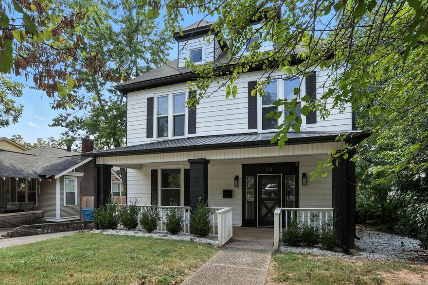 Nestled in the heart of the historic Hillcrest neighborhood, this updated 4-bedroom, 2.5-bath home offers modern comfort and timeless charm. Step inside to discover a spacious foyer, sunroom that opens directly onto a deck. The back yard is fully fenced. Perfect for morning coffee, gardening, or weekend barbecues. The driveway provides convenient off-street parking. Downstairs includes a half-bath and generous living area. Upstairs, four bedrooms and 2 baths with tiled showers. Beyond the home, immerse yourself in Hillcrest’s walkable streets and access to Allsopp Park that offers trails and playgrounds.