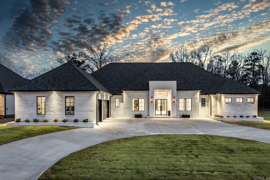 Welcome home in the exclusive gated community of Bella Rosa Estates! This beautiful home boasts detailed craftsmanship & an exceptional floor plan designed to seamlessly merge sophistication with comfort – all in a single story! Step through the iron front doors into the foyer open to the dining room & great room adorned with a coffered wooden ceiling and wet bar.  The gourmet kitchen is a chef’s delight, featuring a commercial gas range, double ovens, a built-in refrigerator and freezer, two dishwashers, and a charming coffee bar with a microwave drawer.  The cozy hearth room offers picturesque views of the backyard through expansive windows and doors, flooding the space with natural light.  The adjacent media room provides a third living space perfect for entertaining & family living. Entertain in style on the spacious patio, extending your living space outdoors for dining and gatherings. Retreat to the primary bedroom suite, adorned with custom draperies, a spa-like bathroom, and a spacious closet. Two guest bedrooms share a jack-and-jill bathroom, while a fourth bedroom boasts its own ensuite bathroom. Three-car garage, wooden fence, Pella windows & doors plus much more!