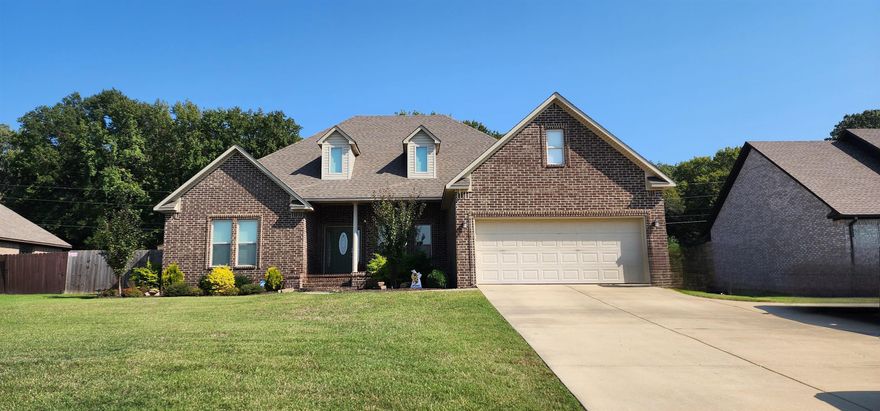 If you are looking for the perfect home inside the city limits of Wynne, look no further. This stunning home features 4 bedrooms and 2 bathrooms. The spacious kitchen is the perfect size to cook a family meal. There is a breakfast area, as well as, a formal dining area to accommodate all of your holiday dining needs. The living room is large with trayed ceilings. The gas log fireplace adds a touch of warmth to the room.  The master bedroom sits just off the kitchen and is large enough for king size furniture and then some. The master bathroom features a large tub, separate shower, double vanities, and large walk-in closet. The 3 guest bedrooms are equally spacious on the opposite side of the house. If all of that didn't make you fall in love with this home, the outdoor space will. The backyard of this home offers fully fenced seclusion, a patio for entertaining, but also a property line that is wooded on its east side. You can sit on you back porch and get the benefits of country living, but the convenience of living in the city. No other home, currently listed in this area at this price range, offers what this home can give you.