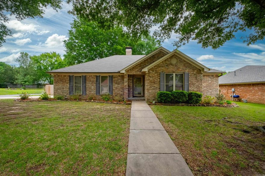 Welcome home to this charming, all-brick ranch in the highly sought-after Krystal Kreek subdivision. This 3-bedroom, 2-bath gem features a thoughtfully designed floor plan and a peaceful, large corner lot. The spacious, fully fenced backyard is perfect for pets and play, featuring a serene deck ideal for morning coffee or evening grilling. Mature trees frame the property, providing, privacy, shade, and natural beauty. Complete with a two-car garage, this home offers the perfect blend of quiet comfort and convenience, just minutes from local shopping and dining.  *Agents see confidential remarks.
