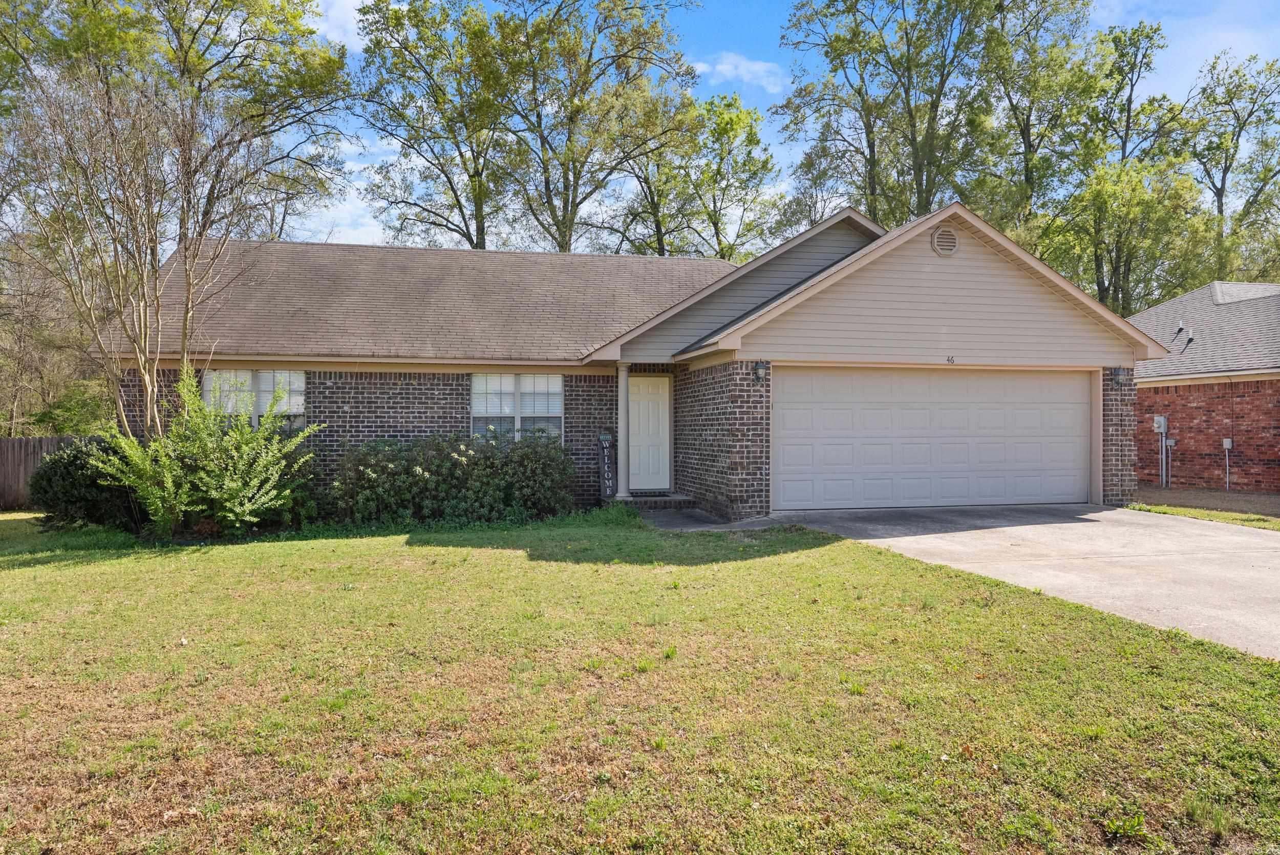 Ready to own a place that's all yours at a price that competes with rent? Check out this charming brick beauty between Vilonia and Conway! It's cozy, it's cute and it gives those "warm fuzzy" home owner vibes that we all love! NO DOWN PAYMENT? NO PROBLEM! That's right, this home qualifies for 100% financing with $0 down. Start building equity for yourself instead of someone else. Perfect for first-time buyers, downsizers, or anyone who just loves the idea of a brick home in a small community. BONUS PERKS: Large shaded back yard - perfect place to chill. Close to the school for easy drop off. Near playground, walking track and store for convenience. Close to the bypass for commuters. Short drive to Conway Commons Mall for shopping and dining out. Energy efficient and low maintenance brick! And a brand new roof in 2025!
