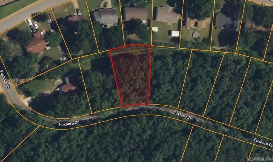 Residential lot in established Foxboro Subdivision.