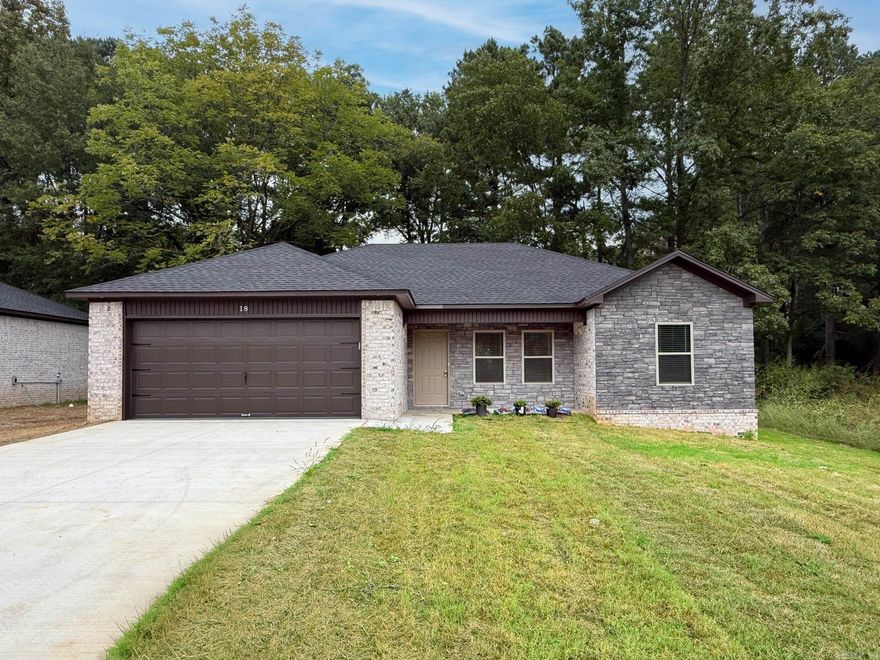 NEW 3 bedroom 2 bath home with/ an open floor plan and a big living room. This home features great counter tops, tiled backsplash, tons of cabinets, stainless steel appliances, and a farm house sink. Master features a double vanity and tile shower. No smoking or vaping in the house or garage, up to 2 pets allowed with approval and fees. Application/background check/rental verification and security deposit required.