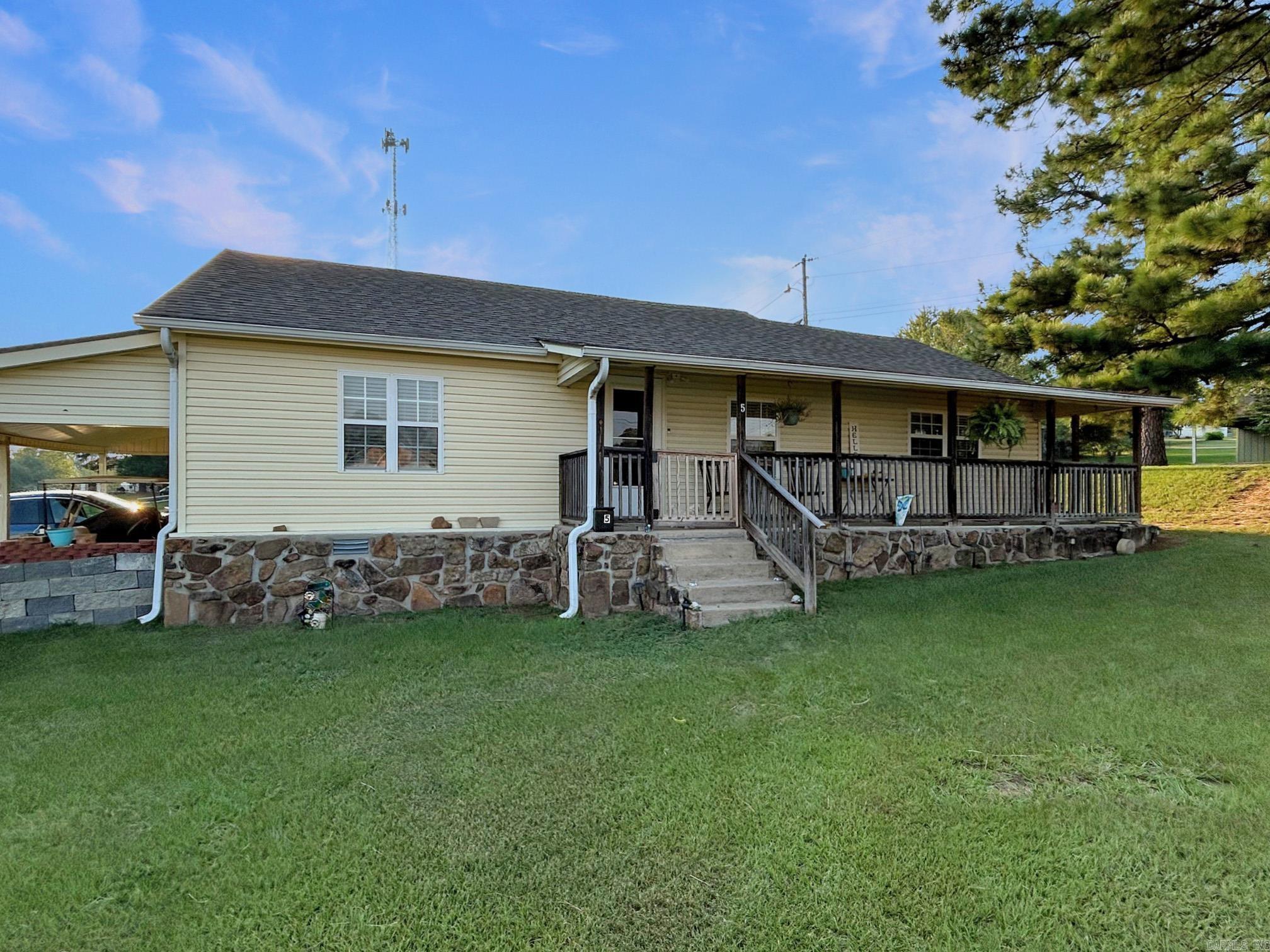 1 bedroom, 1 bath house with approximately 1,102 square feet on approx 1 acre. This would make an excellent investment property, rental, or first time homebuyer. There is an additional room that could be an extra bedroom, craft room, or office. There is a large porch on the front and back, a detached garage/shop, shed, and storm shelter. Kitchen has some updates, bathroom remodeled, new living room floors, and newer roof on house, shop, and detached garage. Offered As-Is. ***Agents please see important agent remarks!