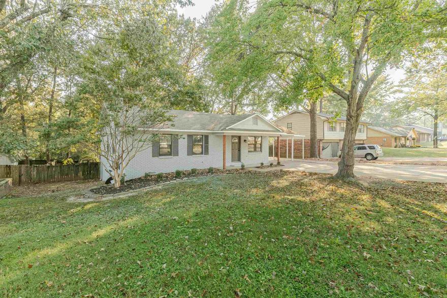 This move in ready home features a brick exterior with beautiful landscape, 4 bedrooms, 2 bathrooms, luxury vinyl plank flooring, updated kitchen cabinets and countertops, fresh, neutral paint throughout, and a large deck overlooking the back yard. It is located in a quiet and established neighborhood, making it the perfect home for you and your family.