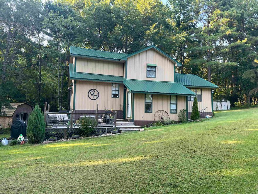 This beautiful, quaint, country cottage is sitting on 1.5 acres in the Bismarck School District. The living room and dining room are on same level, kitchen and master bedroom up two stairs and the other two bedrooms on the next level.  Tin trim accents run throughout house, as well as custom made trundle bed and built in bunks in the 1st guest room. The beautiful front deck/porch and front yard is complemented by the wooded area in the back. The house is ready to be home to a great family! More pictures to come, schedule a showing today!