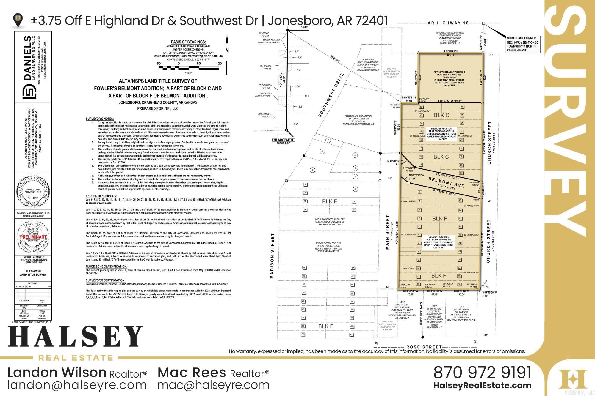 Not in Subdivision - Commercial Sale