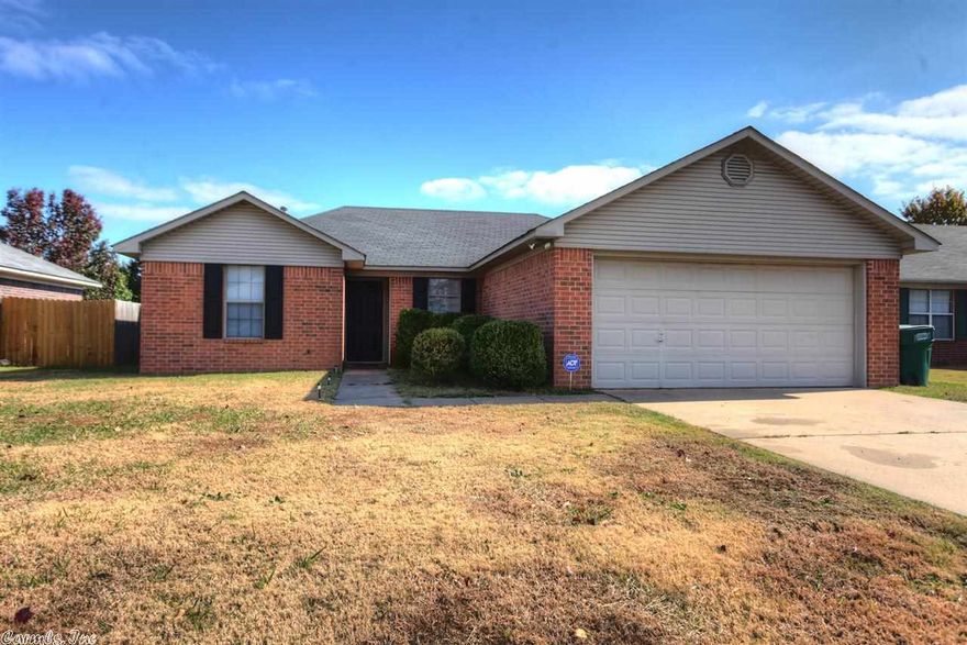 New flooring installed. Open floor plan, with master bedroom apart. Fenced yard and easy access to interstate, shopping, schools and restaurants. No wasted space. Water heater recently replaced. See Showing and Agent Remarks.