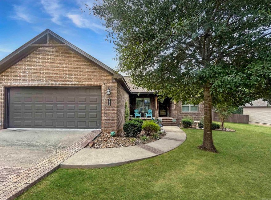 This 3 bedroom, 2 bath home is located on a quiet street in town. The fenced in back yard contains a huge storage building that conveys with the property. Engineered hardwood floors. Tile in bathrooms. Granite countertops in kitchen. Split floor plan. Master bathroom has large walk in closet, nice shower, and a Whirlpool Tub. Nice patio. The current owners bought this home new in 2018 and have kept it in great conditions: no smoking and no pets.