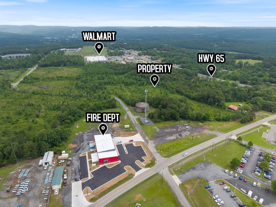 3 Acres of commercial property available with utilities at the road. More land is available for purchase. Located across from the Ozark Health Medical Center and the New Fire Department. Very near Wal-Mart and Hwy 65. Convenient location for many types of business.