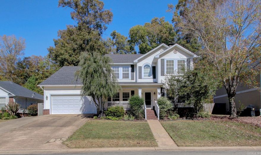 Wonderful family home in Benton's sought after Hartford Hills Subdivision; Four bedrooms, two and a  half bathrooms, separate dining room, bonus room pre wired for surround sound, and separate office; Spacious eat-in kitchen with breakfast bar, pantry, combo built in microwave/air fryer/convection oven (2023), and wood burning fireplace; Large living area with tray ceiling and surround sound speakers that convey; Primary suite has double vanities, walk-in shower, and walk-in closet; New architectural shingle roof in 2018, new tankless water heating system in 2022, and Vivint home security system that conveys; Covered front porch and back patio, two car enclosed garage plus additional parking pad, and fully wood fenced in back yard with playground equipment that conveys.