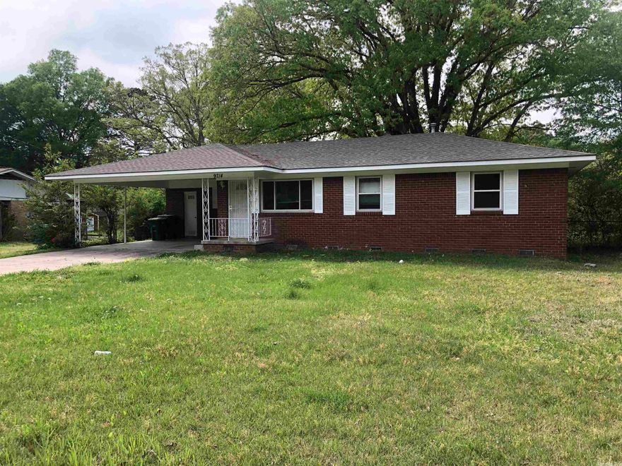 Lots of character in this 3 BR, 1 BA Brick Home in Little Rock! Gorgeous kitchen and dining area with lots of cabinets and ceramic tile. Nice, covered deck for grilling and entertaining. If interested, please call/test at 501-454-4552.